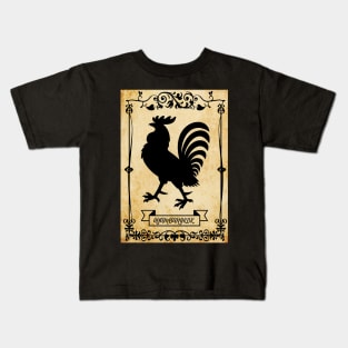 Ayam Bangkok, Black Retro Style Frame Kids T-Shirt